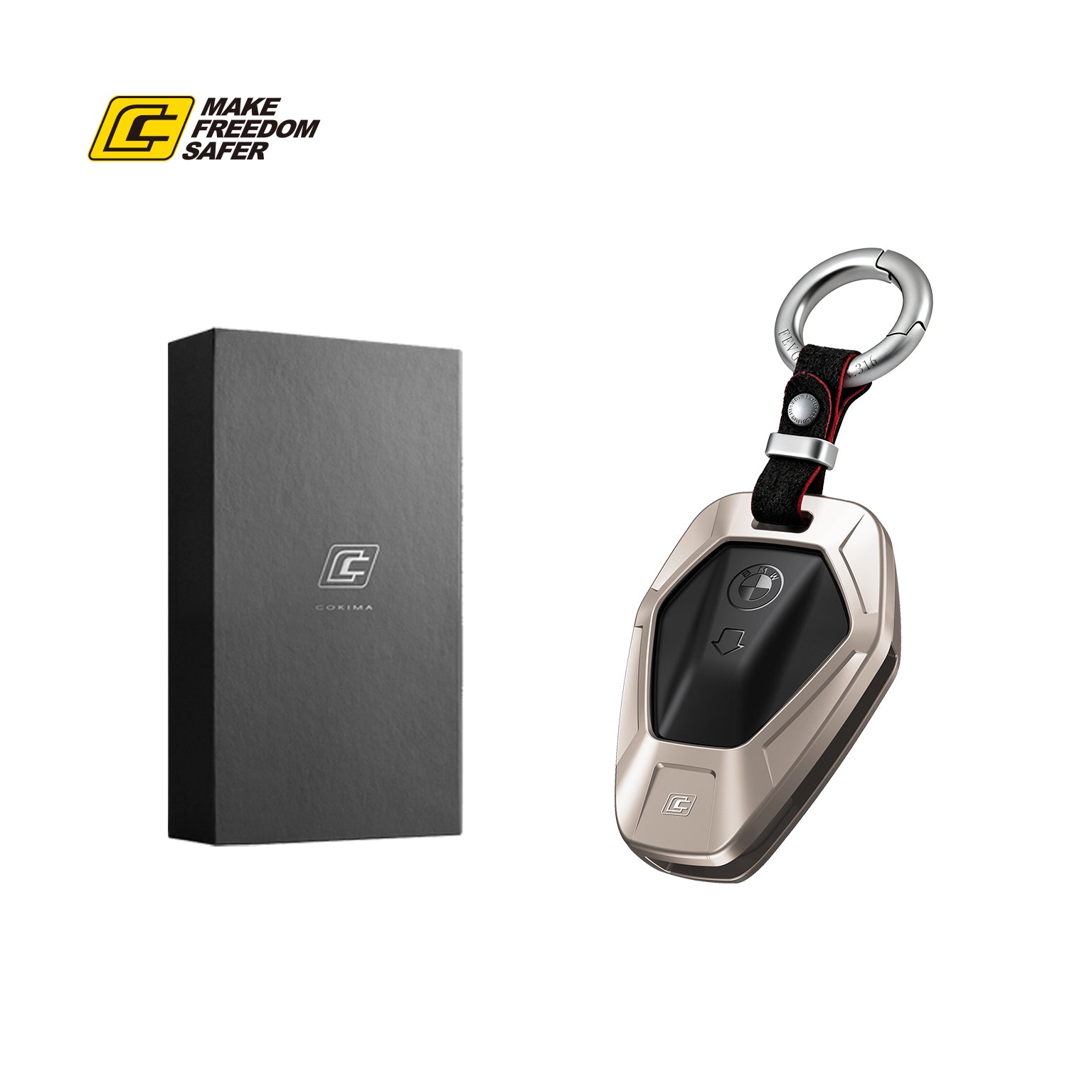Aluminum Alloy Key Case For BMW 1300-Gift Box Set
