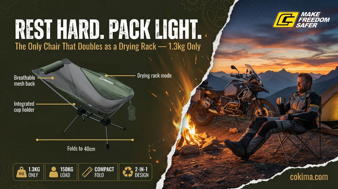 How to Set Up the Perfect Campsite After a Long Ride, and Why the ADV Camping Chair is Your Ultimate Comfort Companion
