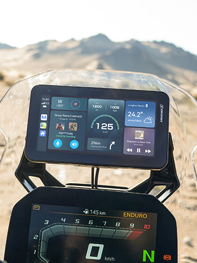 Our 3CK+ navigating on a BMW 1250GS