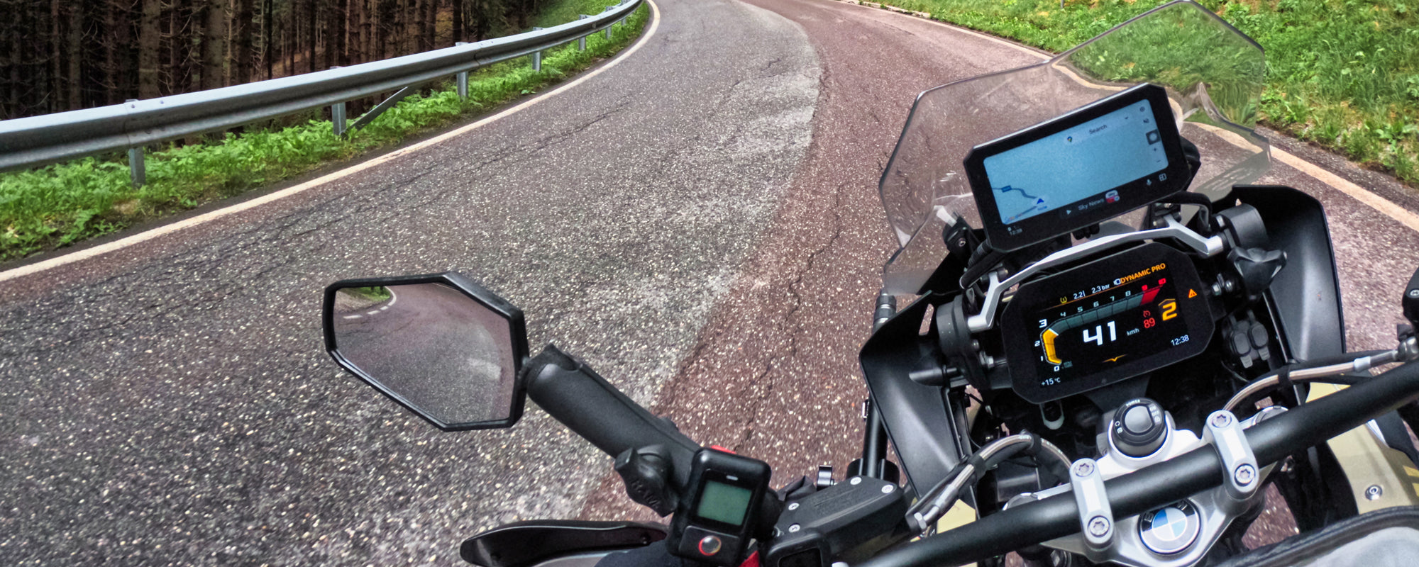 Our 3CK+ navigating on a BMW 1250GS