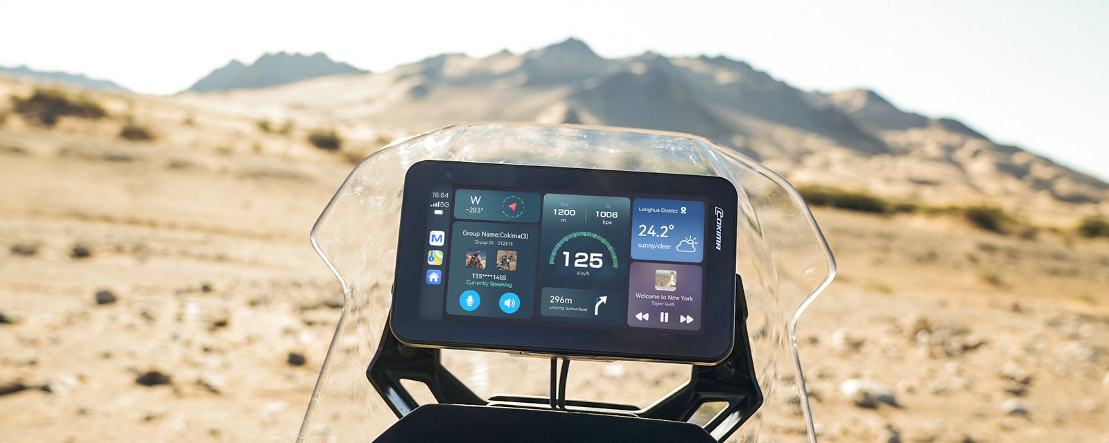 Our 3CK+ navigating on a BMW 1250GS