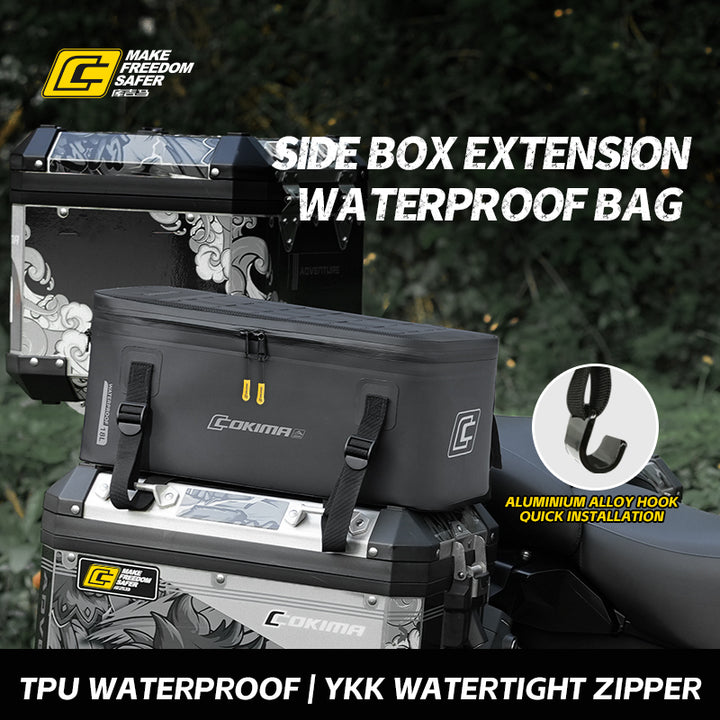 Cokima PanTop® Moto Pannier Lid Side Bags Motorcycle Motorbike Waterproof Bag Luggage x2 Panniers main image 0