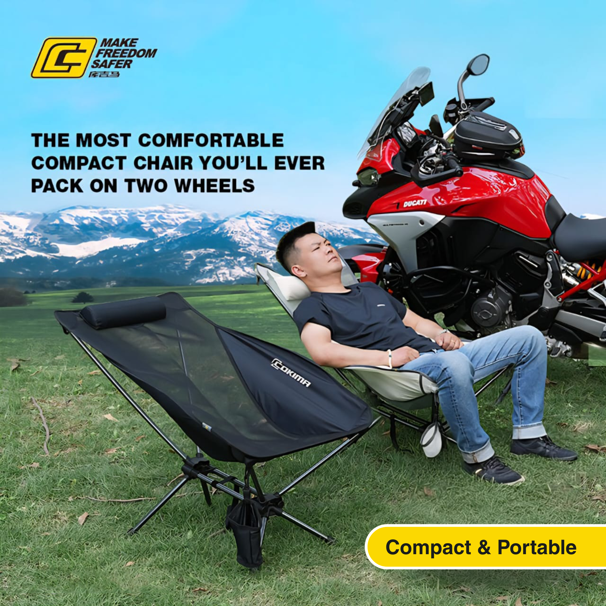 ADV Camping Chair – Ultimate Comfort for Riders
