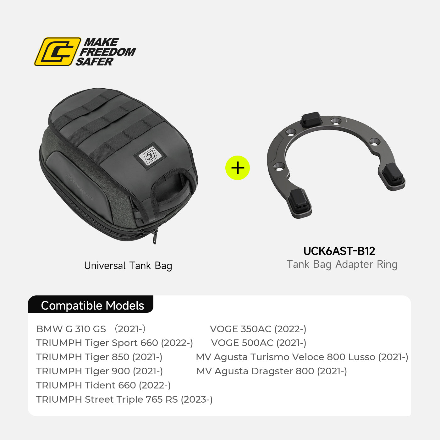 CK6-AST Motorcycle Magnetic Fuel Tank Bag