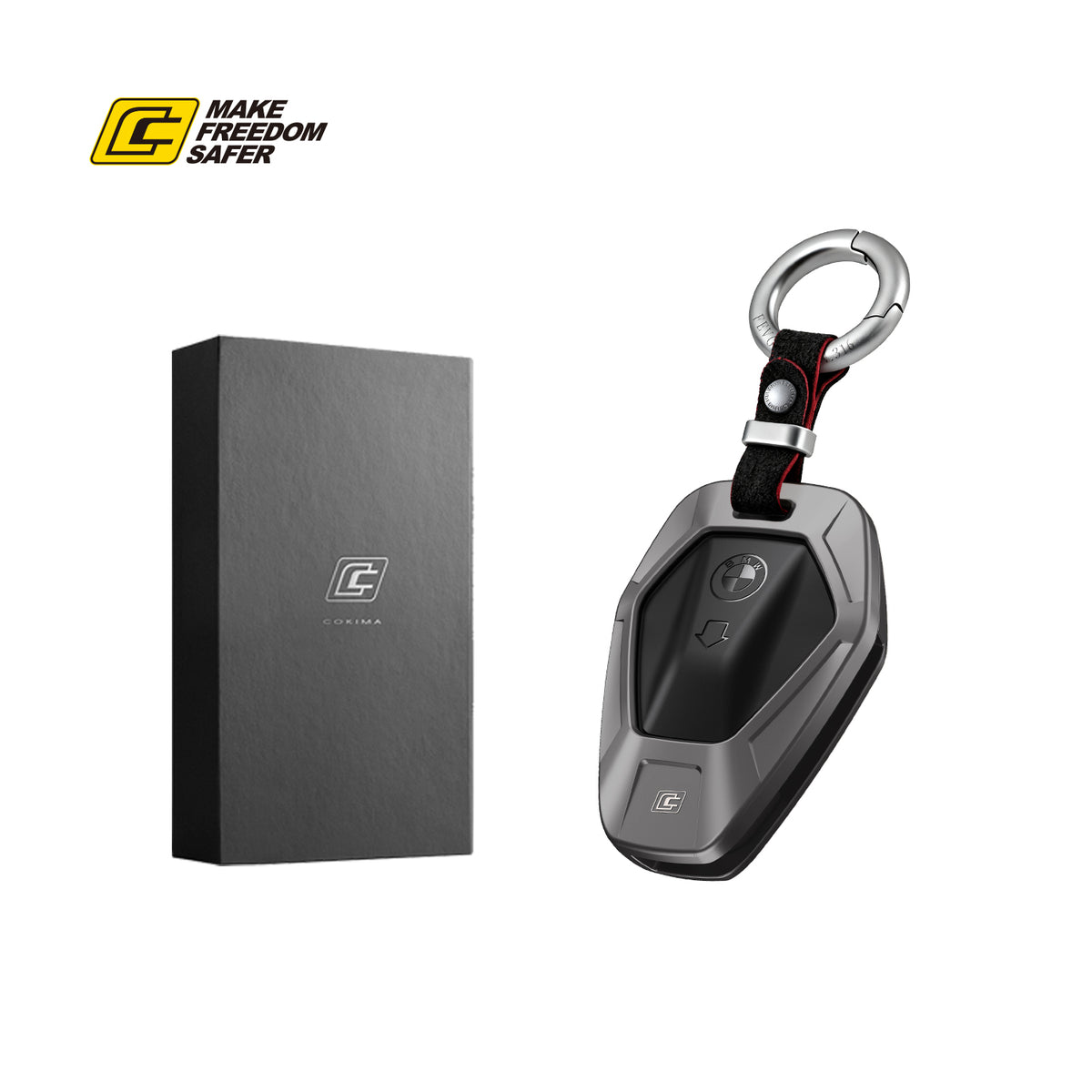 Aluminum Alloy Key Case For BMW 1300-Gift Box Set